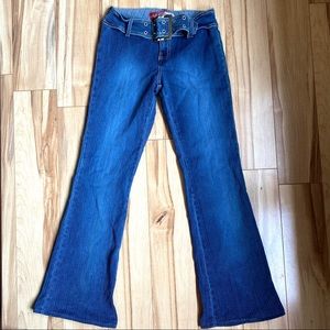 💖y2k💖 low rise flare lazer jeans